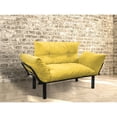 thumbnail image 2 of 49'' Flared Arms Modern Comfortable Loveseat With Removable Cushions Yellow, 2 of 5