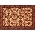 thumbnail image 1 of Ahgly Company Indoor Rectangle Abstract Orange Modern Area Rugs, 2' x 3', 1 of 4