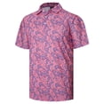 thumbnail image 2 of GENTS BLISS Golf Men Shirts Short Sleeve Shirts for Men Floral Print Men Polo Shirts, 2 of 12