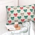 thumbnail image 4 of Fotbe Retro bows Funda de Almohada Decorativa Estilo Occidental, Lujo en Algodón, Fundas para Almohadas King, Cojín Estampado para Decoración del Hogar-20"x30", 4 of 6