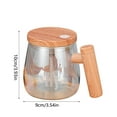 thumbnail image 4 of Self Stirring Mug, Electric Mixing Cup, Self Stirring Coffee Mug 400ML High Borosilicate Glass Mixing Coffee Mug Rotating Home Office Travel Stirring Cup Suitable for Coffee/Milk/Protein Powder, 4 of 7