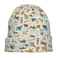 thumbnail image 7 of Xecao Dogs Funny Pets Print Beanie Knitted Hat for Men Women, Winter Fashion Knit Cuffed Caps Unisex, 7 of 7