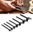 thumbnail image 1 of Leather Punch Set, Strong Durable Semicircular Shape Incisive Edges Convenient Practical Leather Punch  for Belt Ends for Leather Craftsmanship, 1 of 7
