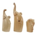 thumbnail image 3 of 3pcs Ceramic Elephant Decor Animal Shape Desktop Ornament Home Decoration, 3 of 8
