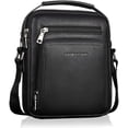 thumbnail image 2 of Bolso bandolera de cuero para hombre, bolso de hombro vintage, bolso de negocios, bolso de mensajero para computadora portátil para viajes, senderismo y trabajo, negro, negro, 2 of 7