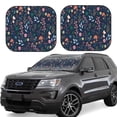thumbnail image 1 of Saiise Colorful Flowers for Foldable Car Sun Shades (2-Pack) Offer Sun Protection with an Easy-fold Design for Convenient Windshield Shading-Large, 1 of 6