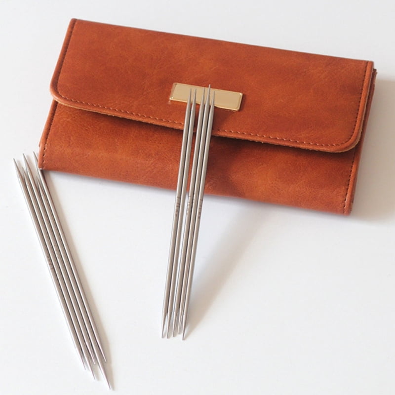 Zecic Double Pointed Head Knitting Needle Straight Knitting Needle for Beginner