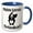 Blue/White, variant on 3drose, Multiple Sclerosis Stinks Skunk Awareness Ribbon Cause Design, 11oz Mug