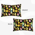 thumbnail image 2 of Fuzoiu Gnomes With Sunflowers Print Fuzzy Pillowcases, Super Soft Pillow Case Cover with Zipper for Bedroom, Sofa, Couch,Cozy Pillow Shams for All Seasons-14"x20", 2 of 6