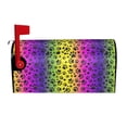 thumbnail image 2 of Lsque Animal Paw Rainbow Mailbox Cover Standard Size ,Magnetic Mailbox Covers Post Wraps Letter Box Cover -21x18 in, 2 of 9