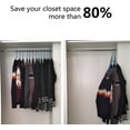 thumbnail image 5 of Magic Space Saving Clothes Hangers Multifunctional Smart Closet Organizer Premium Wardrobe Clothing Cascading Hanger, Innovative Design for Heavy Clothes, Shirts Pants Dresses Coats(2 Pack), 5 of 6