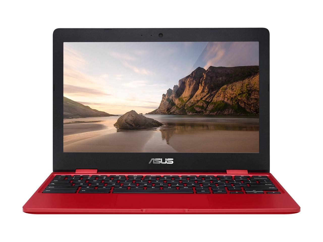 ASUS Chromebook Laptop in Red, 12, Intel Celeron, 32GB Flash Storage, 4GB RAM, C223NA-DH02-RD - image 4 of 17