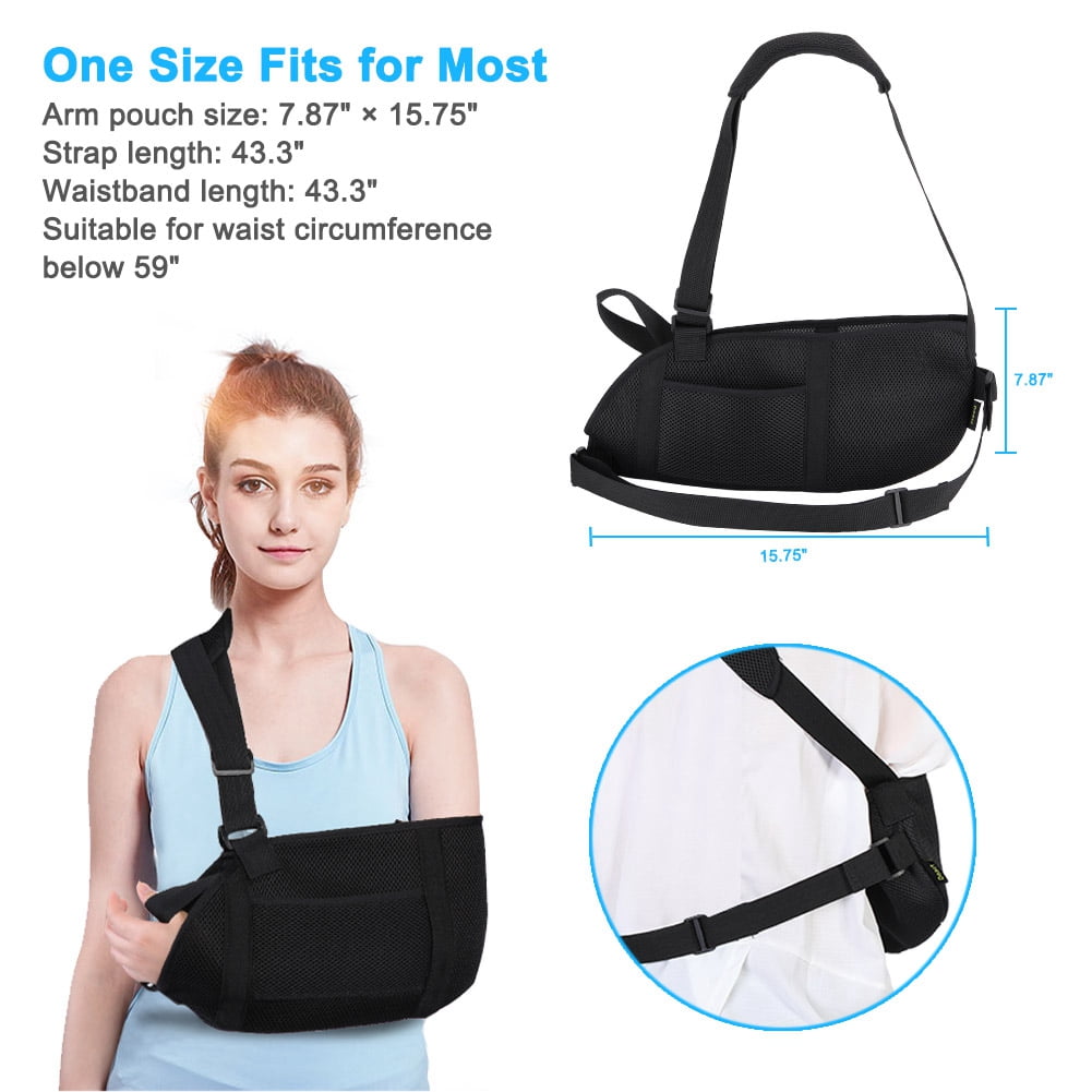 Zerodis Arm Sling, Elbow Immobilizer Arm Support, Shoulder Sling, Arm Or Shoulder For Relieving Pressure For Protecting