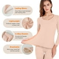 thumbnail image 3 of MISS MOLY Long Johns Thermal Underwear for Women Fleece Lined Base Layer Pajama Set for Cold Weather, 3 of 6