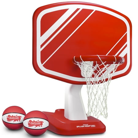 GoSports Splash Hoop PRO Poolside Basketball Game  Includes Hoop  2 Balls and Pump