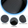 thumbnail image 4 of Universal Car Seat Cushion Cover Mat PU Leather Full Set Front Rear Cushion Pad Protector Waterproof Black, 4 of 13