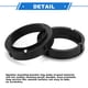 thumbnail image 4 of Anillo espaciador de altavoz Unique Bargains, adaptador de espaciador de tweeter para Volkswagen Passat 1998-2016 para 6.5'' ABS 2 Pcs, 4 of 7