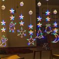 thumbnail image 2 of Led Star Moon Xmas Suction Cup Lamp Christmas Decorations for Home Wedding Party Window Hanging Ornaments Navidad New Year Gifts, 2 of 5