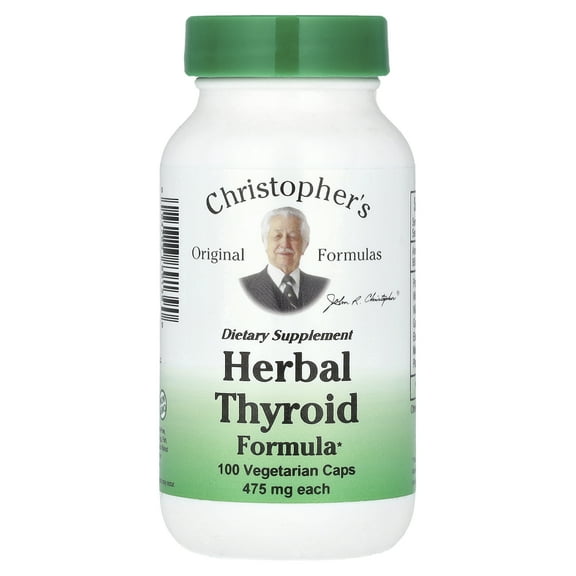 Dr. Christopher's Original Formulas Herbal Thyroid Formula Capsules, 100 Ct