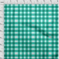 thumbnail image 4 of oneOone Polyester Spandex Turquoise Green Fabric Gingham Check Sewing Fabric By The Yard Printed Diy Clothing Sewing Supplies 56 Inch Wide, 4 of 4