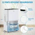 thumbnail image 5 of Soonbuy 32 Pints Portable Dehumidifier for Basement 3,000 Sq.Ft, 5 of 7
