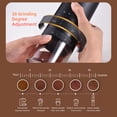 thumbnail image 5 of Portable Coffee Bean Grinder with 38 Grinding Setting Indicator Light 5-blades Ceramic Conical Burr One Button Start and Auto Stop Handheld Electric Espresso Grinding Machine with, 5 of 5
