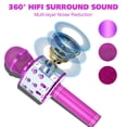 thumbnail image 3 of BONAOK 2 Pack Kids Karaoke Microphone,Wireless Bluetooth Karaoke Microphone for Singing, Portable Handheld Mic Speaker Machine,Birthday Gifts Toys for Girls Boys Teens(Blue & Purple), 3 of 8