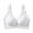 White, variant on Women’s Plus Size Wireless Bra Seamless V-Neck Soft Support Everyday Comfort Bra