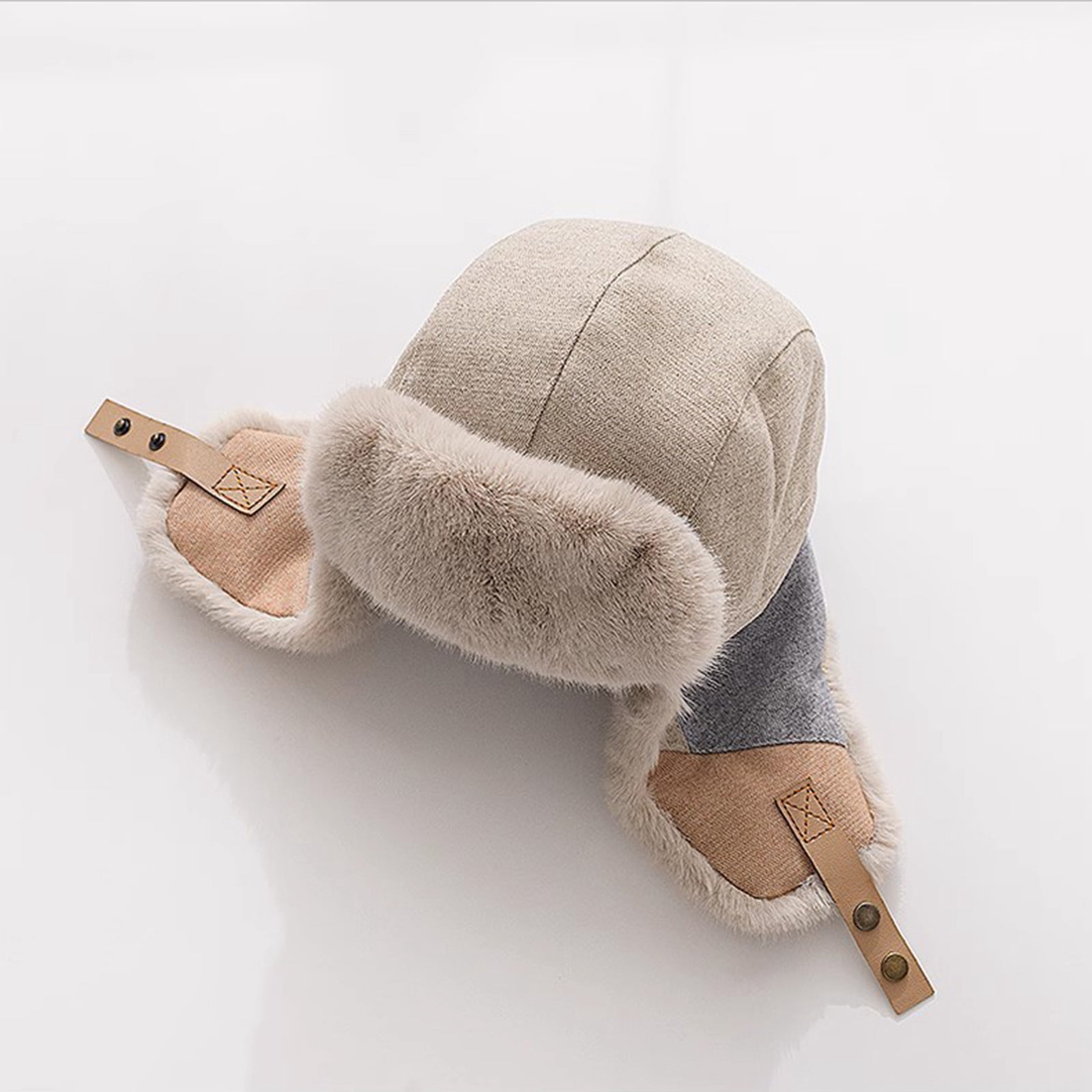 Cold Weather Hats for Men Women Russian Hat with Earflap Boys Fleece Sherpa Lined Windproof Thermal Warm Cap for Outdoor Hunting Motorcycle