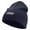Navy, variant on Speed Embroidered 8 inch Acrylic Short beanie - Black OSFM