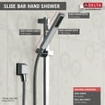 thumbnail image 3 of Vero 1-Spray Premium Slide Bar Hand Shower in Chrome 57530, 3 of 6