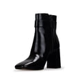 thumbnail image 3 of Botines Para Mujer De Piel Con Tacon Grueso Davenia, 3 of 4