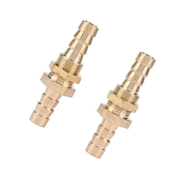Conectores De Latón Para Manguera | Reductor 10 Mm A 6 Mm | 2 Unidades | Para Sistemas Hidráulicos Y Neumáticos