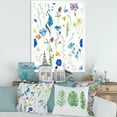 thumbnail image 3 of Designart 'Blue Wildflowers With Leaves I' Traditional Framed Art Print, 3 of 4