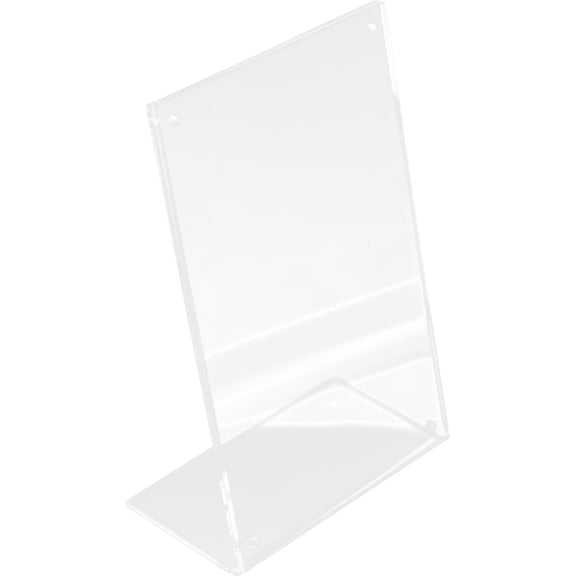 OUNONA Acrylic Sign Holder for Weddings Stable Base Clear Display Stand Perfect for Menus and Advertisements x 7