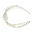 thumbnail image 3 of Unique Bargains 1 Pc Cute Colored Diamond Knotted Headband Headbands for Women White, 3 of 5