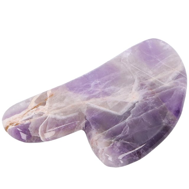 Scraping Massager Scraping Board Gua Sha Massage Tool Health Care Scraping Plate Scraper Massager HeartShaped Board For Face Shoulder Leg Abdomen BackAmethyst ANGGREK BB1411