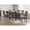 Brown, variant on InRoom Furniture D526-T Dining Table, Dark Gray