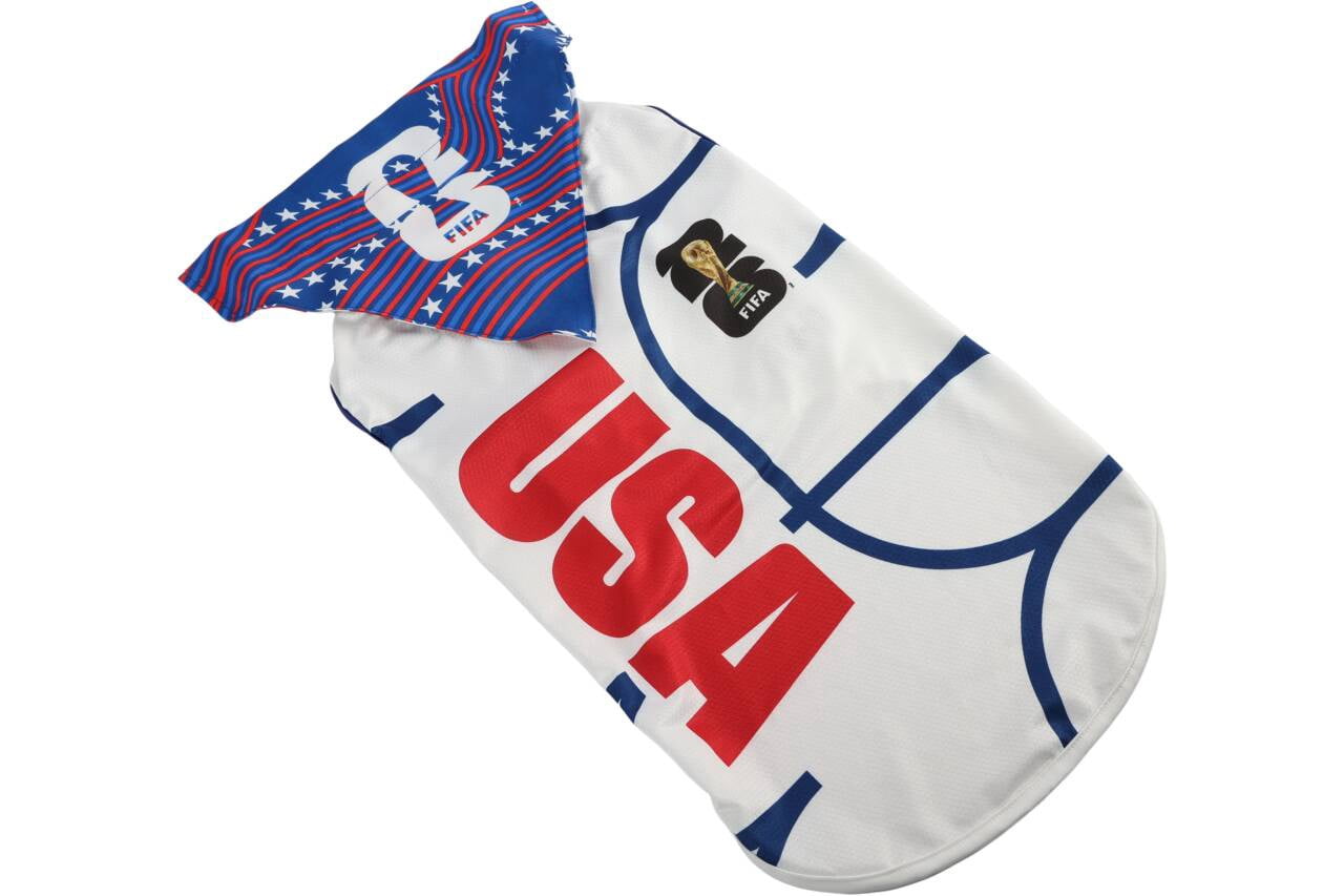 FIFA World Cup 2026 Team USA Pet Soccer Jersey and Bandana for Cats & Dogs, Extra Large