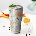 thumbnail image 3 of 30oz Pioneer Flower Tumblers Stainless Steel Tumbler with Lid and Straw,Vacuum Insulated Double Wall Travel Tumbler Cups Mug with Cleaning Brush for Coffee,Tea, 3 of 7