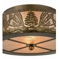 thumbnail image 3 of Meyda 65099 16 in. Mountain Pine Flushmount - Antique Copper, 3 of 7