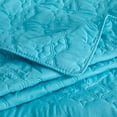 thumbnail image 4 of Quilted Floral Bedspread Set for Queen Beds – Includes Bedspread and Shams (Cloud, Blue), 4 of 7