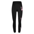 thumbnail image 4 of Breast Cancer Pants for Women Awareness Pink Ribbon Print Slim Trousers High Waist Workout Tights Yoga Leggings,Black 1,2XL, 4 of 5