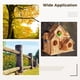 thumbnail image 5 of Casa para pájaros al aire libre, casa nido de madera, casa para pájaros con grandes orificios de ventilación, casa para pájaros colgante de madera para pájaros azules, pinzones, cardenales, 5 of 5
