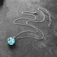 thumbnail image 3 of Moda nubes blancas cielo bola colgante collar mujer cadena joyería regalo JAMW Sencillez, 3 of 5