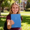 thumbnail image 6 of Blue Pastel Lined Notebook 7.28 x 10.16 Inches, Star Moon Softcover Writing Journal, Single Bulk Stationery Notebook for Office Memos, Travel Journaling & Daily Task Planning, 6 of 8