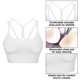 thumbnail image 3 of Ropa interior deportiva para mujer con almohadilla cruzada en la espalda, ropa interior deportiva con cordones, ropa interior de Yoga de soporte medio con copa desmontable, 3 of 6