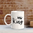 thumbnail image 6 of King 11oz Ceramic Coffee Mug | Coffee Mugs Ideas for Couples, 6 of 6