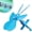 Blue-1PCS, variant on 1/2/3PCS Air Conditioner Deflector Fan, 360 Adjustable Ac Vent Deflector, With Suction Cup Mount, Prevent Direct Blowing of Cold Air, Multi-blade Airflow Control, For Baby Rooms/Home/Office