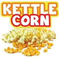 16 in. Kettle Corn Concession Decal Sign - Cart Trailer Stand Sticker Equipment